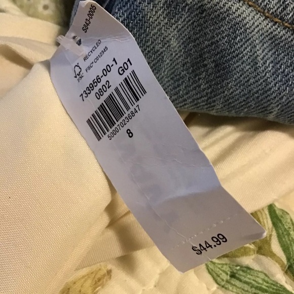 Old Navy Jeans Slouchy Straight Cropped Ripped Jeans, 8 - Picture 8 of 10